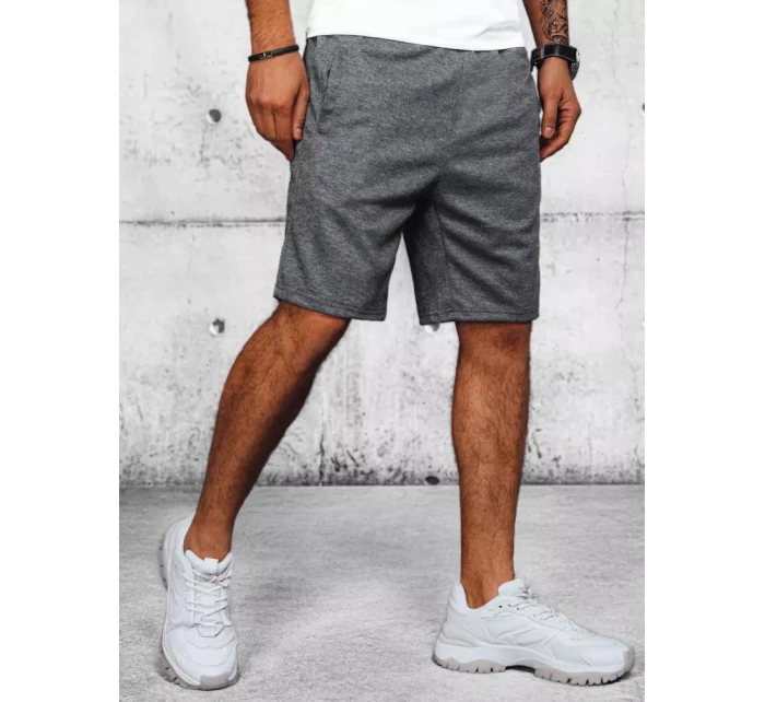 Pánské tmavě šedé teplákové šortky Dstreet model 21968490 - FashionStreet
