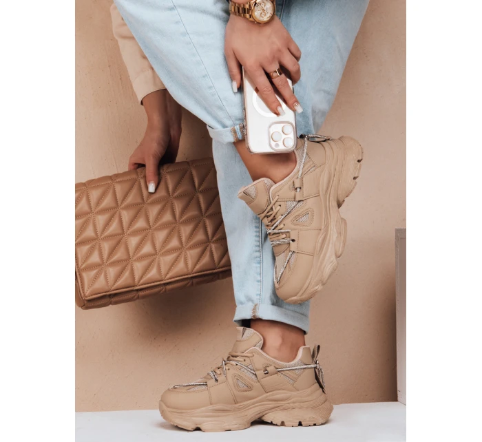Dámské tenisky na podrážce khaki Dstreet model 21983165 - FashionStreet
