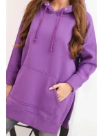 Bunda s rozparky na bokoch fialová Bunda s rozparky na bokoch fialová