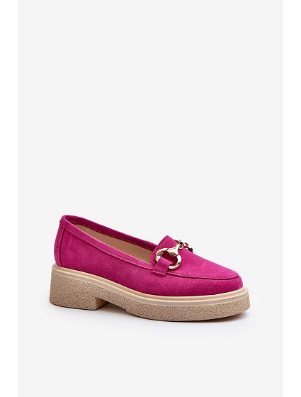 model 21652588 Semišové Dámské Mokasíny S Ozdobou Fuksie - Zazoo model 21652588 Semišové Dámské Mokasíny S Ozdobou Fuksie - Zazoo