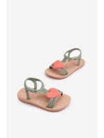 Dětské sandálky se srdcem model 21658598 My First Baby zelené - Ipanema