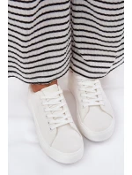 Materiałowe Trampki Damskie Na Platformie Big Star RR274463 Białe