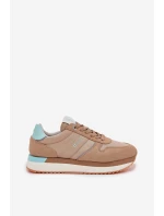 Dámské Semišové Tenisky Big Star model 21693008 HIPOLY SYSTEM Tmavě béžové - Big Star Shoes Dámské Semišové Tenisky Big Star model 21693008 HIPOLY SYSTEM Tmavě béžové - Big Star Shoes