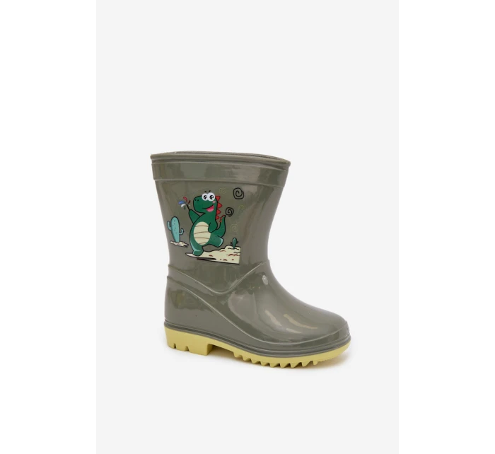 Dětské holínky tmavě zelené model 21794020 - Boto Dětské holínky tmavě zelené model 21794020 - Boto