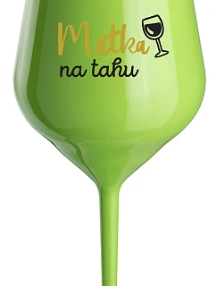 MATKA NA model 22168396 zelená nerozbitná sklenice na víno 470 ml - Giftela