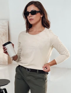 MINIMODA dámska blúzka s príveskom v jednej veľkosti béžová FashionStreet RY2680