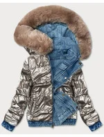 Světle oboustranná džínová bunda pro přechodné období model 16279951 - S'WEST