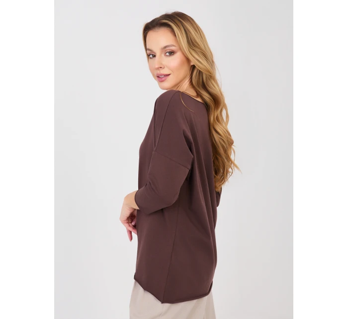 Blúzka RV BZ A1187.36 tmavohnedá
