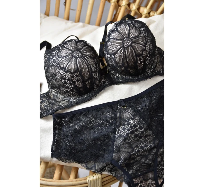 Dámská podprsenka PUSH BLACK BEIGE model 18408459 - MEDIOLANO