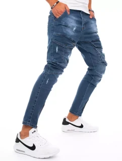 Pánské bojové džíny kalhoty modré Dstreet model 21963312 - FashionStreet