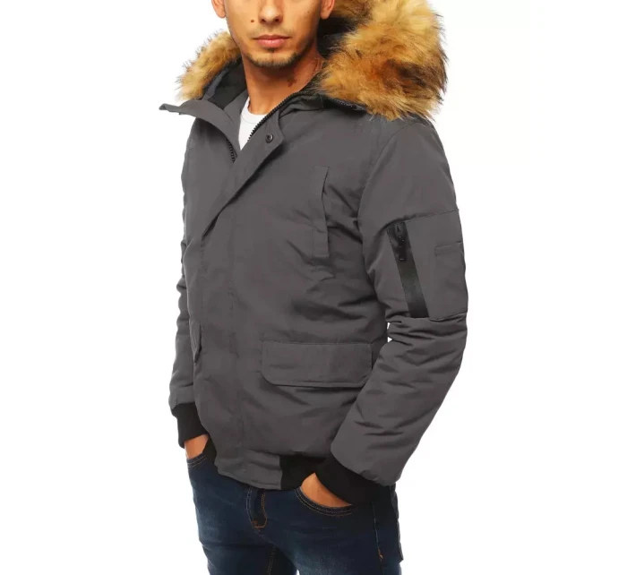 Pánská zimní bunda tmavě šedá Dstreet model 21963913 - FashionStreet