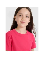 Dievčenské jednofarebné tričko 4F 4FJWSS25TTSHF2177-55S