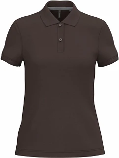 K 242 Dámské piqué polo model 22506844 chocolate - Kariban