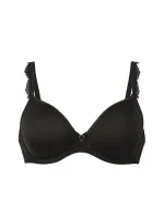 Podprsenka s kosticami Selma s dištančnými košíčkami 5637 čierna - RosaFaia