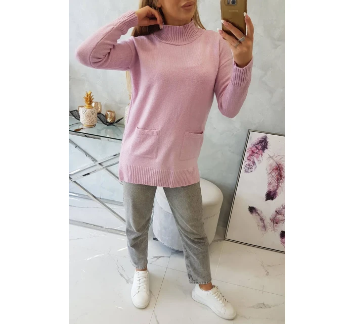 Stojanový sveter fialový