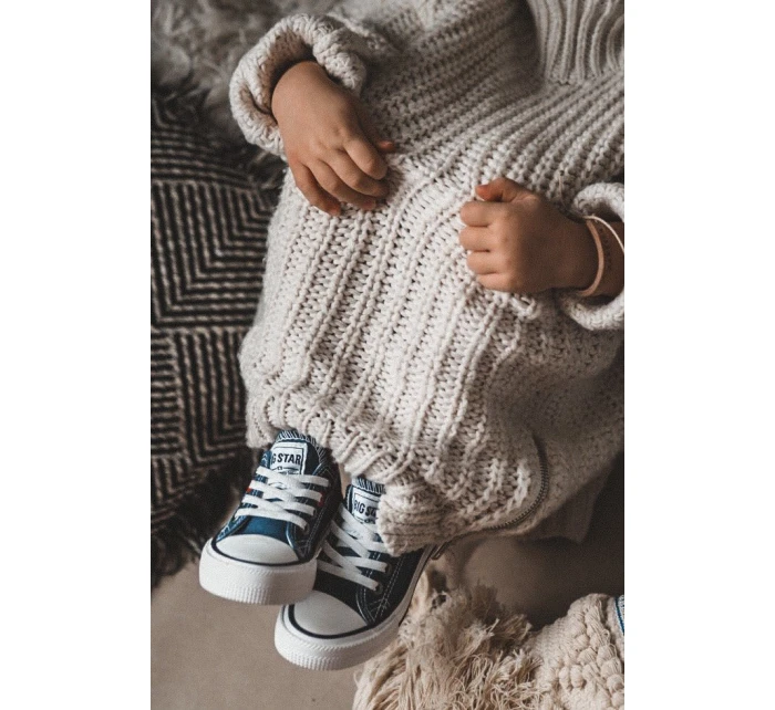 Dětské Klasické Tenisky Nízké BIG STAR model 21545373 Tmavě Modré - Big Star Shoes Dětské Klasické Tenisky Nízké BIG STAR model 21545373 Tmavě Modré - Big Star Shoes