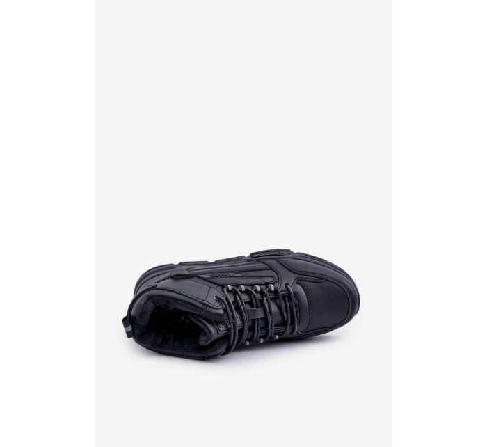 Sneakersy Męskie Ocieplane Big Star OO174587 HI-POLLY SYSTEM Czarne Sneakersy Męskie Ocieplane Big Star OO174587 HI-POLLY SYSTEM Czarne