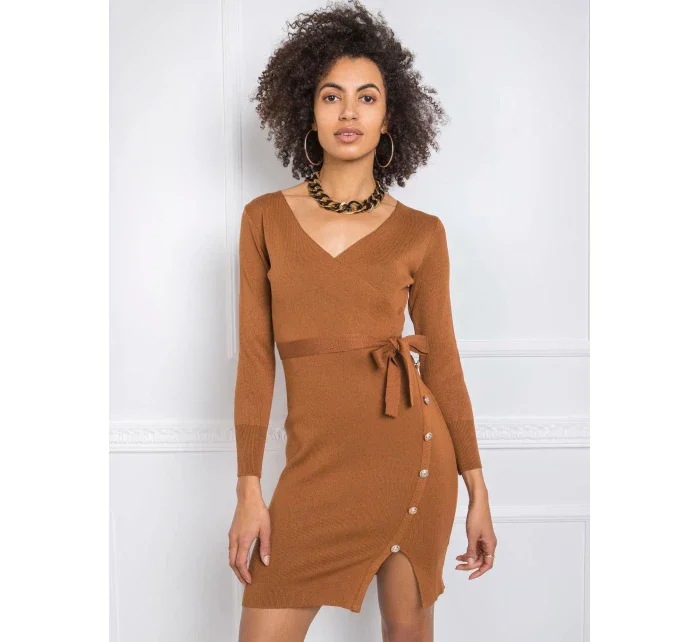 Šaty EM SK model 16327204 světle hnědá - FPrice