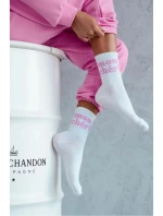 Dámske bavlnené ponožky Mon Chéri - biele