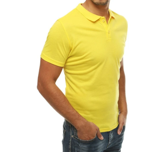 Pánské žluté polo tričko Dstreet model 21962550 - FashionStreet Pánské žluté polo tričko Dstreet model 21962550 - FashionStreet