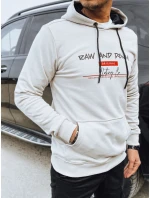 Pánská mikina s potiskem světle šedá model 21976102 - Dstreet Pánská mikina s potiskem světle šedá model 21976102 - Dstreet