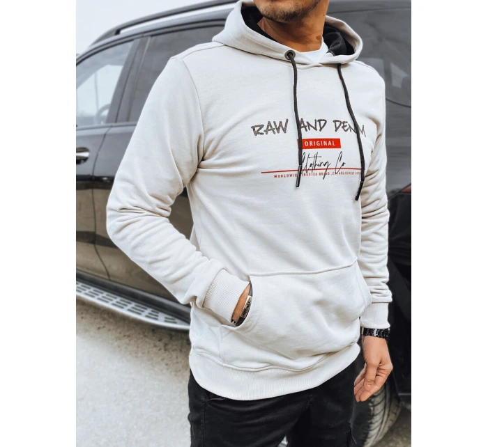 Pánská mikina s potiskem světle šedá model 21976102 - Dstreet Pánská mikina s potiskem světle šedá model 21976102 - Dstreet