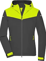Daiber JN 1179 Dámska outdoorová softshellová bunda 02.1179 carbon/bright yellow/carbon