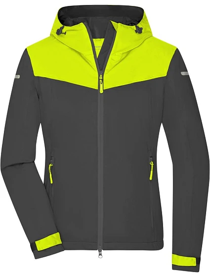 Daiber JN 1179 Dámska outdoorová softshellová bunda 02.1179 carbon/bright yellow/carbon Daiber JN 1179 Dámska outdoorová softshellová bunda 02.1179 carbon/bright yellow/carbon