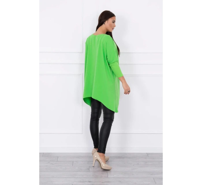 Oversize blúzka svetlo zelená