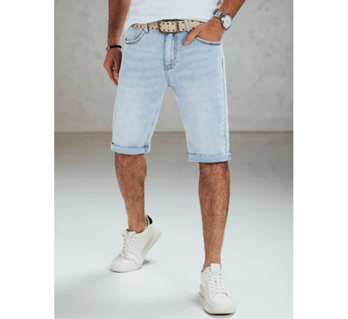 Pánské modré džínové šortky s páskem Dstreet model 21989892 - FashionStreet
