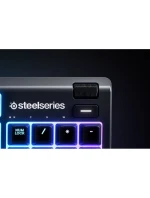 SteelSeries Apex 3 Gaming Keyboard, US Layout, Wired, Black SteelSeries Apex 3 Gaming Keyboard Vodotesná IP32 pre ochranu proti poliatiu, prispôsobiteľné 10-zónové RGB osvetlenie reaguje na hry a Discord, tiché herné spínače vydržia dlho