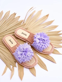 Dámské semišové pantofle s zdobením model 21614601 - Boto