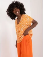 Bluzka model 21156172 pomarańczowy - FPrice Bluzka model 21156172 pomarańczowy - FPrice