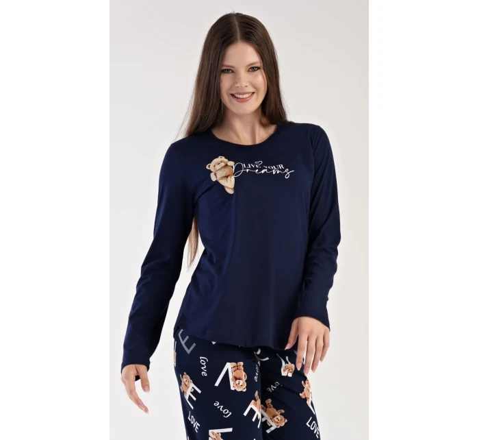 Dámské pyžamo dlouhé Méďa