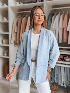 Dámska nadrozmerná bunda SOFT LOVE modrá FashionStreet PY0132