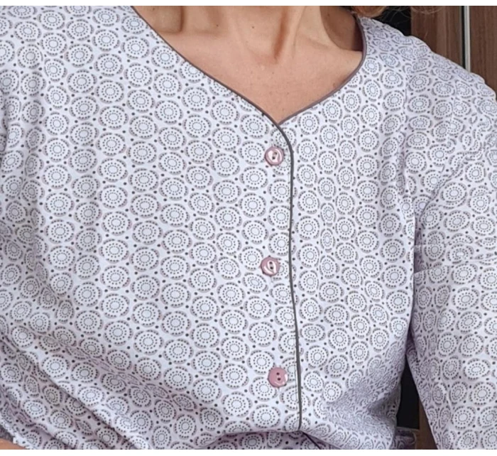 Luna 388 3/4 M-2XL Z25/26 dámske pyžamo bez zipsu