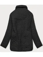 Tenká černá dámská bunda s ozdobným prošíváním model 15834466 - Ann Gissy Tenká černá dámská bunda s ozdobným prošíváním model 15834466 - Ann Gissy