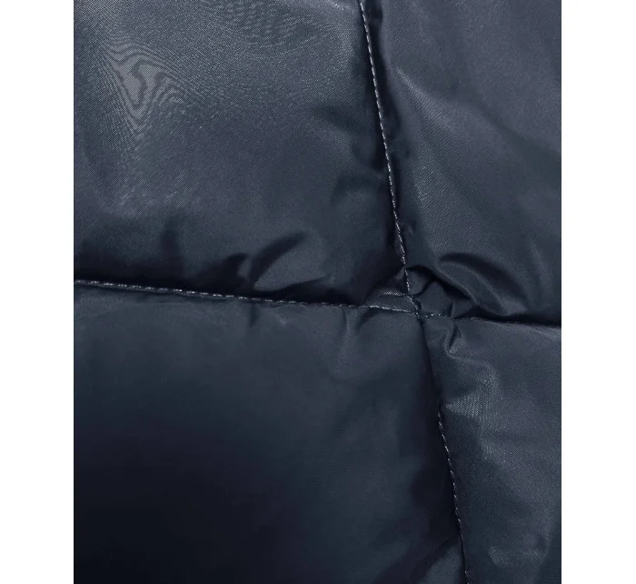 Tmavě modrá zimní bunda s límcem model 21246091 - LHD