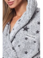 Dámsky župan 9135 melange - L&L Dámsky župan 9135 melange - L&L