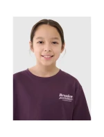 Dívčí tričko oversize s potiskem model 21435205 - 4F