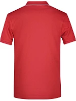 JN Pánské piqué polo s kontrastní légou 02.0 red/white model 22489124 - Daiber JN Pánské piqué polo s kontrastní légou 02.0 red/white model 22489124 - Daiber