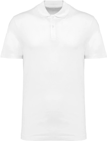 Kariban PK 200 Pánske strečové polo tričko z materiálu Supima® s piké vzorom 20.0200 biele