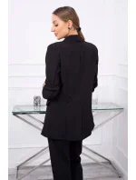 Elegantná súprava saka a nohavíc čiernej farby