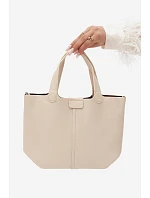 Béžová taška z umělé kůže model 22220925 - Flora&Co