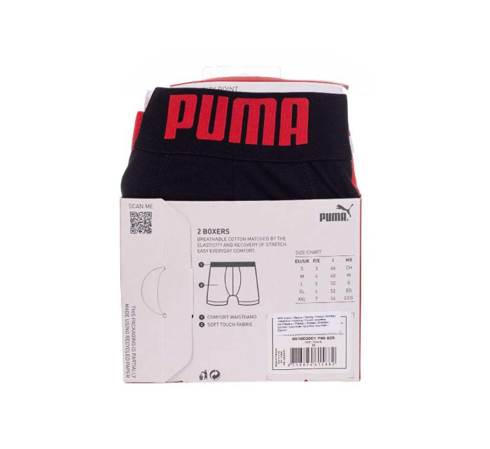 Puma 2Pack nohavičky 906519 Black/Red