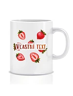 Personalizovaný klasický biely keramický hrnček s objemom 300 ml s letným ovocím