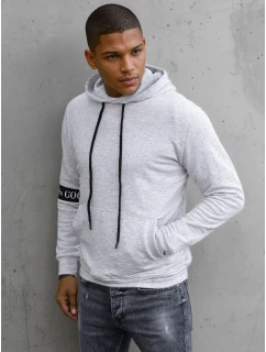 Pánska sivá mikina FashionStreet BX5435