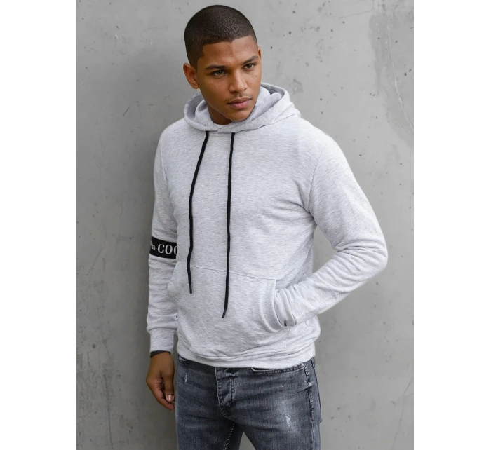 Pánska sivá mikina FashionStreet BX5435