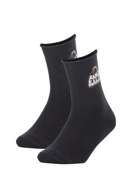 Dámske ponožky s aplikáciou Wola W84.01C vzor.006