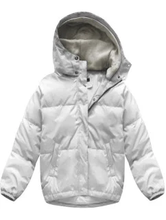 KRÓTKA KURTKA DAMSKA ZIMOWA Z  BIAŁA model 21242139 - LJR